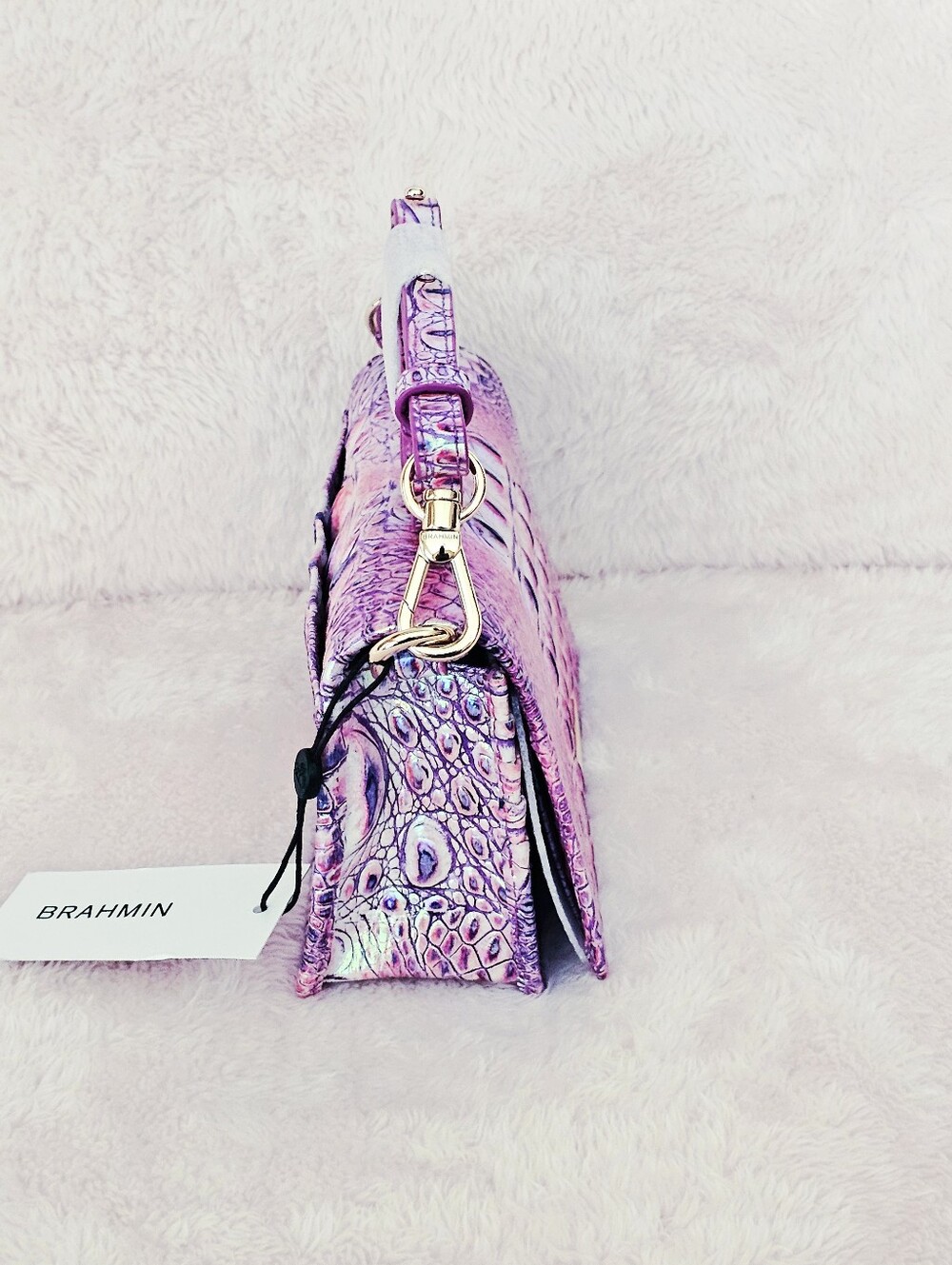 NWT Brahmin PURPLE IRIS Minuette - Picture 5 of 14